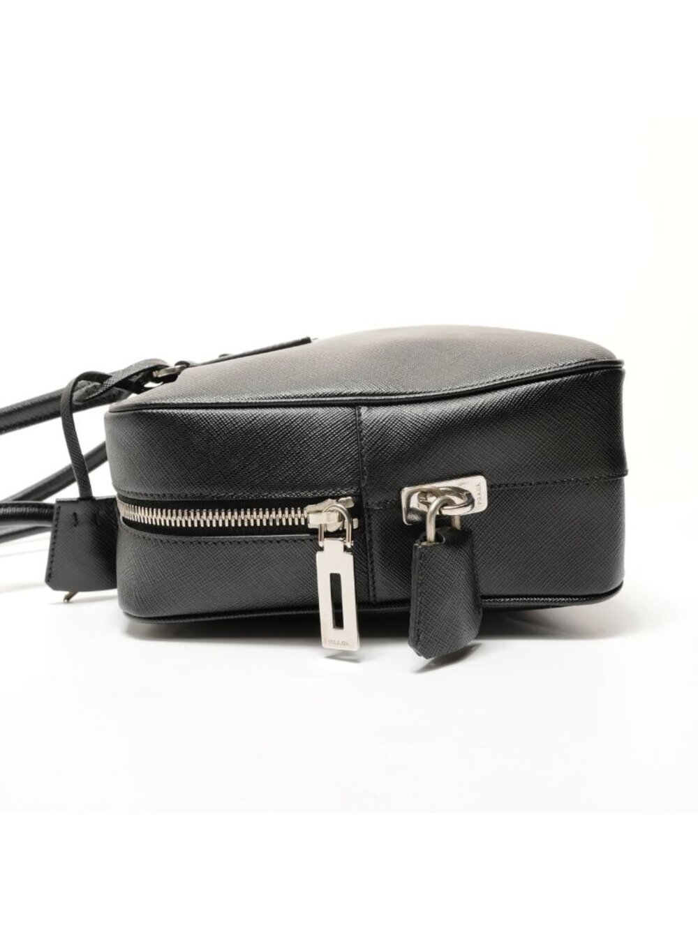 Prada Shoulder Bag Tessuto Gaffre Saffiano Leather - Picture 3 of 10